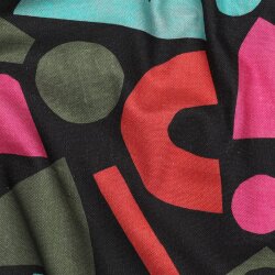 Canvas Digital bunte Bauklötze I Nerida Hansen - hellblau/schwarz