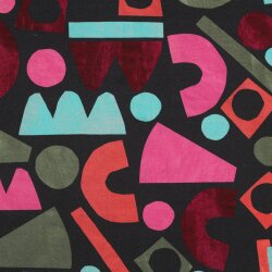 Canvas Digital bunte Bauklötze I Nerida Hansen - hellblau/schwarz