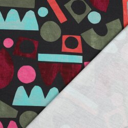 Canvas Digital bunte Bauklötze I Nerida Hansen - hellblau/schwarz