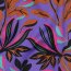 Baumwollsatin LUSH LEAVES NERIDA HANSEN - PURPLE
