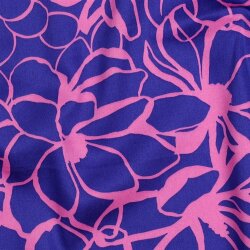 Baumwollsatin MAGNOLIA NERIDA HANSEN - ROYAL BLUE