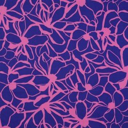 Baumwollsatin MAGNOLIA NERIDA HANSEN - ROYAL BLUE