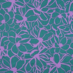 Baumwollsatin MAGNOLIA NERIDA HANSEN - PETROL