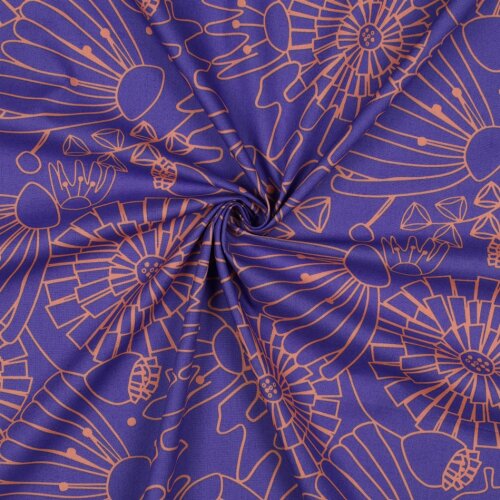 Feine Baumwollpopeline EDEN NERIDA HANSEN - PURPLE