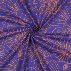 Feine Baumwollpopeline EDEN NERIDA HANSEN - PURPLE