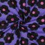 Feine Baumwollpopeline BIG FLOWER NERIDA HANSEN - PURPLE