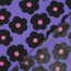 Feine Baumwollpopeline BIG FLOWER NERIDA HANSEN - PURPLE