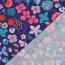 Feine Baumwollpopeline Digital MEADOW FLOWER NERIDA HANSEN - DARK PURPLE