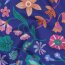 Feine Baumwollpopeline Digital MEADOW FLOWER NERIDA HANSEN - ROYAL BLUE