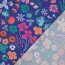 Feine Baumwollpopeline Digital MEADOW FLOWER NERIDA HANSEN - ROYAL BLUE