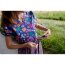 Feine Baumwollpopeline Digital MEADOW FLOWER NERIDA HANSEN - JET schwarz
