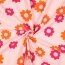 Feincord bunte Blumen - hellrosa