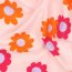 Feincord bunte Blumen - hellrosa
