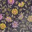 Baumwollvoile Blumen - DARK PURPLE