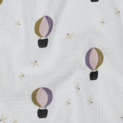 Musselin Heissluftballons - weiss