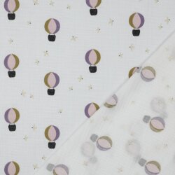 Musselin Heissluftballons - weiss