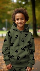Wintersweat Zahlen - navyblau