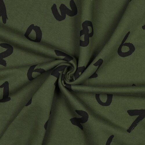 Wintersweat NUMBERS - dunkeloliv