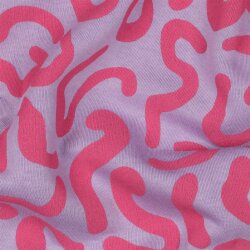 Wintersweat lustige Streifen - helllila