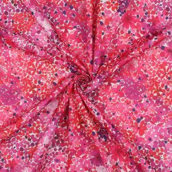 Baumwoll Voile Digital Blütenmeer - pink