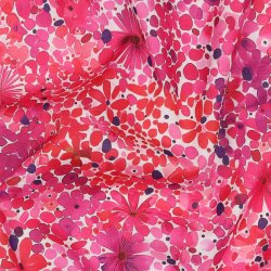 Baumwoll Voile Digital Blütenmeer - pink