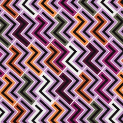 Viskose Jersey buntes Zick-Zack - helllila