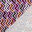 Viskose Jersey buntes Zick-Zack - helllila