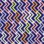 Viskose Jersey buntes Zick-Zack - lavendelblau
