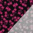 Viskose Jersey Blumen - schwarz