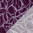 Viskose Jersey Blumenzeichnung  - aubergine