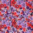 Viskose Jersey Digital Blumen - helllila/rot