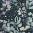 Viskose Popeline STRETCH Digital Blumen - PETROL
