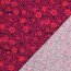 Viskose Popeline STRETCH Digital Blumen - FUCHSIA