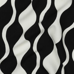 Viskose Lenzing 100% EcoVera™ Ketten - schwarz/creme