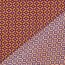 Viskose Lenzing 100% EcoVera™ Retrokreis - dunkellila/orange