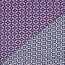 Viskose Lenzing 100% EcoVera™ Retrokreis - dunkelblau/hellpink