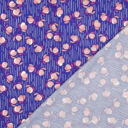 Viskosestoff FOIL Blumen - COBALT