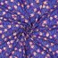Viskosestoff FOIL Blumen - COBALT