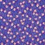 Viskosestoff FOIL Blumen - COBALT