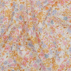 Baumwoll Voile Digital Blumen - MULTICOLOUR