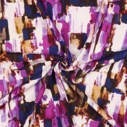 Viskosestoff Digital abstrakte Muster - lila