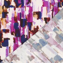 Viskosestoff Digital abstrakte Muster - lila