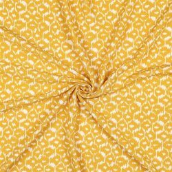 Viskosestoff Musterstreifen - gelb