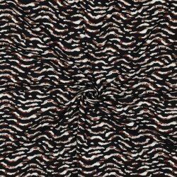 Viskose Baumwolljersey Digital Tiere SKIN - schwarz