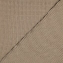 Waffelpiqué *Vera* 6mm - dunkelbeige