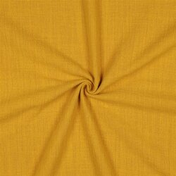 Baumwollstoff Slub vorgewaschen - ocker