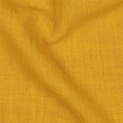 Baumwollstoff Slub vorgewaschen - ocker