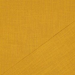 Baumwollstoff Slub vorgewaschen - ocker