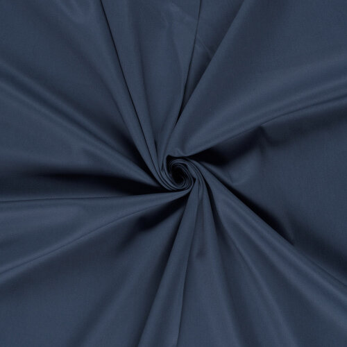 Stretch Baumwollsatin *Marie* - stahlblau