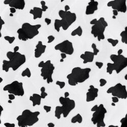 Tierfellimitat Kuh – schwarz